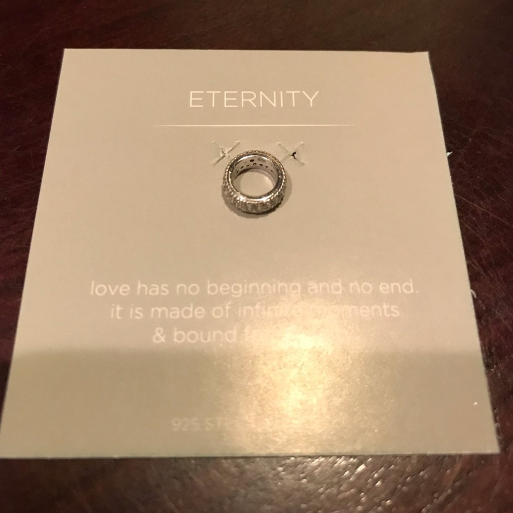 Origami owl silver pave charm